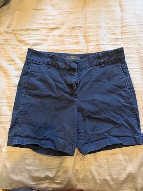J. Crew Factory Navy Blue Chino Shorts